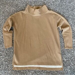 Anthropologie Tan Cowl Neck Tunic Sweater